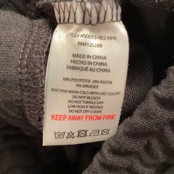 Rae Dunn black multicolor metallic rainbow LOVE joggers S - Picture 11 of 12